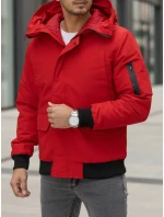 Pánská zimní bunda s kapucí červená Dstreet model 21982784 - FashionStreet