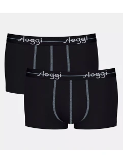 Pánske boxerky Start Hipster C2P box - BLACK - black 0004 - SLOGGI