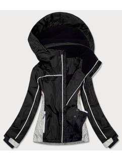 Čierna dámska zimná športová bunda (B2391)