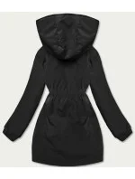 Čierna dámska bunda s kapucňou (B8121-1) Čierna dámska bunda s kapucňou (B8121-1)