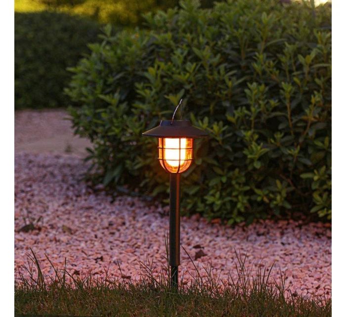 SOLÁRNA LAMPA S EFEKTOM PLAMEŇA 2V1 6LED SMD