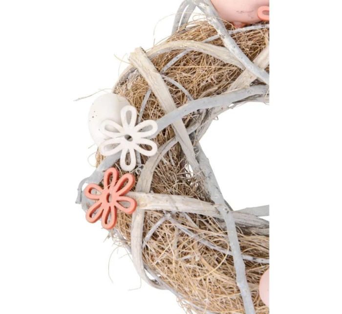 DEKORATÍVNA GIRLANDA ŠEDÁ PRIEMER 24CM