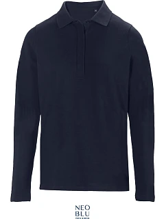 LSL Women Dámské těžké piqué polo s dlouhým rukávem night blue model 22442426 - NEOBLU