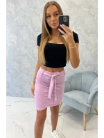 model 18744845 sukně s vázáním v pase fialová - K-Fashion