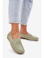 Dámské Semišové Mokasíny Big Star model 21693792 Zelené - Big Star Shoes