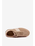 Dámské tenisky z umělé semišové kůže Big Star model 22185500 Béžové - Big Star Shoes