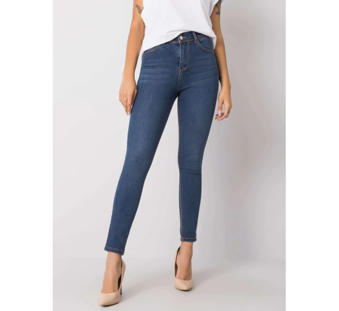 Džínový kalhoty 319 SP model 15091477 tmavě modrá - FPrice Džínový kalhoty 319 SP model 15091477 tmavě modrá - FPrice