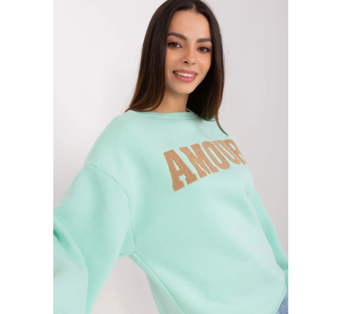 Bluza EM BL 617 model 18909349 mietowy - FPrice Bluza EM BL 617 model 18909349 mietowy - FPrice