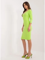 Šaty RV SK 8943.78 limetkovo zelené