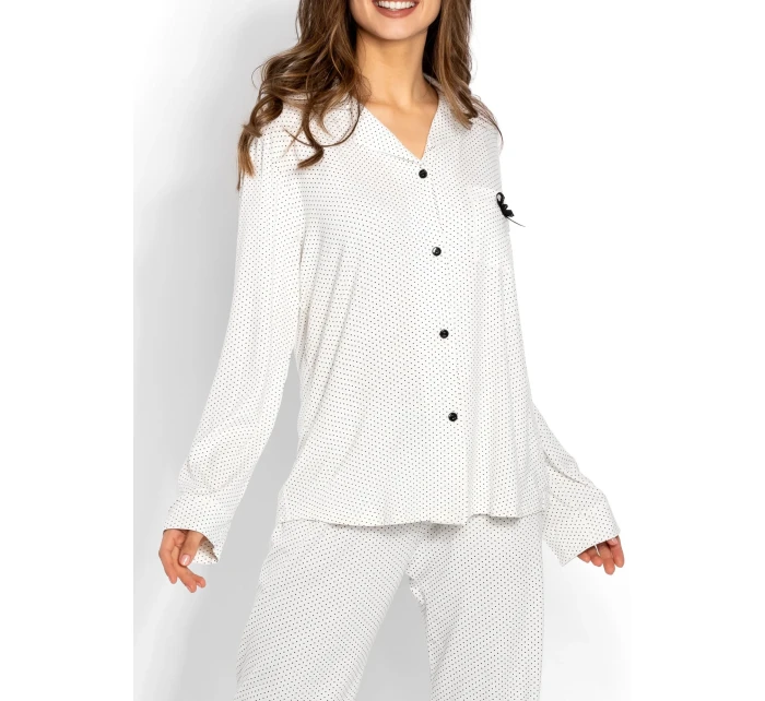 Pyžamo Beatrice Ecru - Momenti Per Me Pyžamo Beatrice Ecru - Momenti Per Me