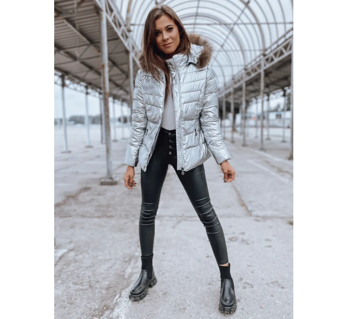 Dámska bunda NELLY silver FashionStreet TY2273