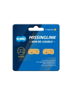 KMC FLATNR konektor 2 kusy blister zlatý