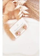 Náušnice z nerezové oceli zlatavě růžové Náušnice z nerezové oceli zlatavě růžové