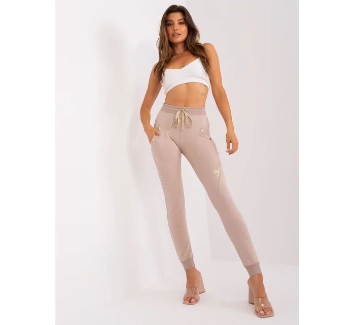 Spodnie dresowe RV DR model 18861837 beżowy - FPrice Spodnie dresowe RV DR model 18861837 beżowy - FPrice