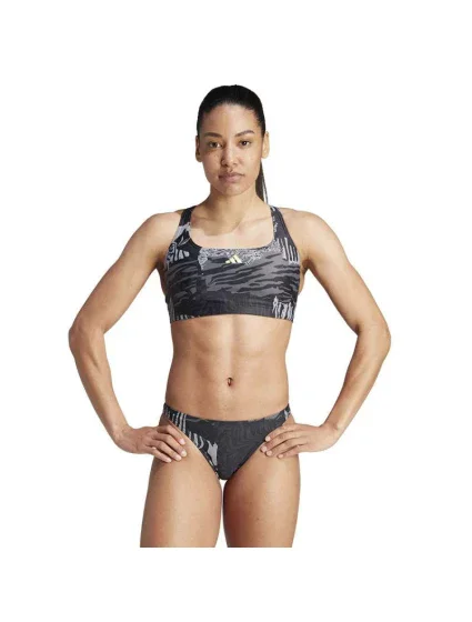 Dámske dvojdielne plavky IB7697 Čierna so šedou - Adidas