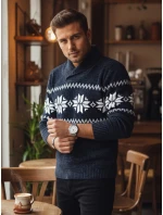 Pánský tmavě modrý svetr Dstreet model 21982525 - FashionStreet