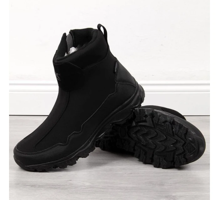 Pánské nepromokavé sněhové boty černé DK