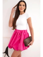 Dámská viskózová sukně model 21952027 s gumou v pase fuchsie - K-Fashion