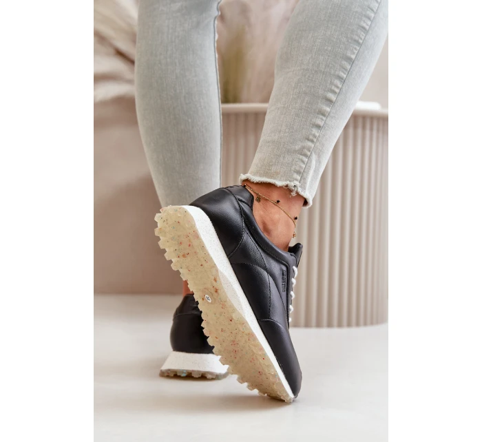 Dámské Sneakers Sportovní Obuv Z Eko Kůže Big Star model 21669630 HiPoly System Černé - Big Star Shoes