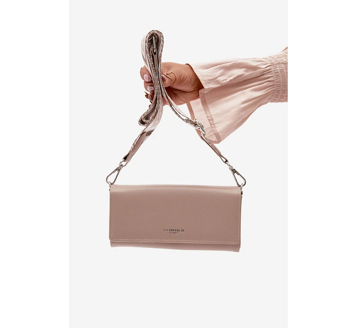 Peněženka Kabelka 2v1 S Páskem Béžová Suzette