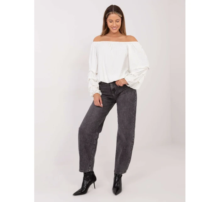 Bluzka MI BZ model 21786391 ecru - FPrice Bluzka MI BZ model 21786391 ecru - FPrice