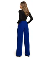 model 17678006 Široké kalhoty královská modř - STYLOVE model 17678006 Široké kalhoty královská modř - STYLOVE