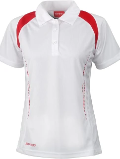S Dámské piqué polo 29. white/red model 22426331 - Spiro