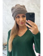 Dámska čiapka Nastia K373 mocca Dámska čiapka Nastia K373 mocca