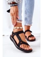 Damskie Sportowe Sandały Na Rzepy Czarne Ultimate Damskie Sportowe Sandały Na Rzepy Czarne Ultimate