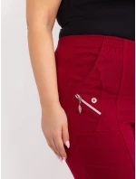 Spodnie AT SP model 19658687 bordowy - FPrice Spodnie AT SP model 19658687 bordowy - FPrice