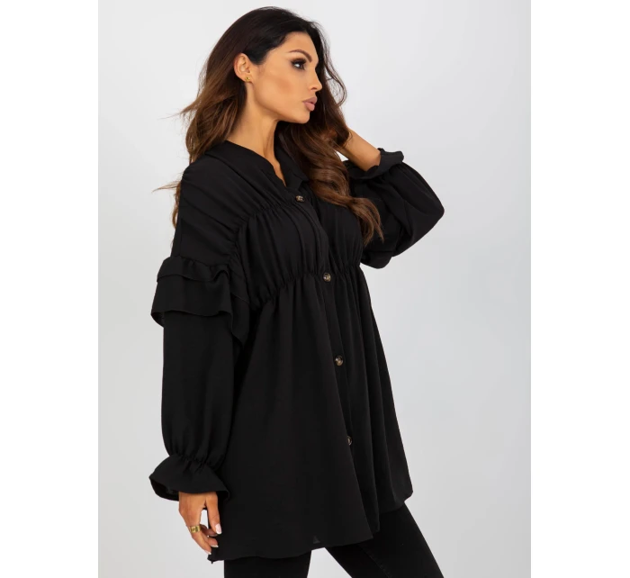 Dámska košeľa TW KS BI 2021745.13X čierna - FPrice