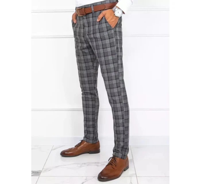 Pánské tmavě šedé kalhoty model 21965093 - Dstreet Pánské tmavě šedé kalhoty model 21965093 - Dstreet