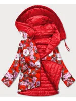 Červená oboustranná dámská květovaná bunda model 17217551 - MINORITY