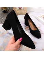 Sergio Leone W SK358A čierne lodičky na podpätku