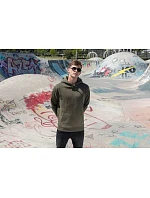 Build your Brand BY 011 Mikina s kapucňou z hrubej bavlny 56.0011 čokoládovo hnedá