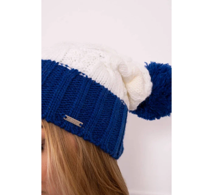 Paris fleecová čiapka K212 ecru+chabra