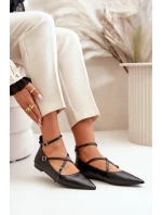 Dámské Baleríny S  A Pásky Černé model 21670182 - Boto