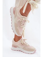 Dámské tenisky na platformě Béžové model 22099931 - Boto