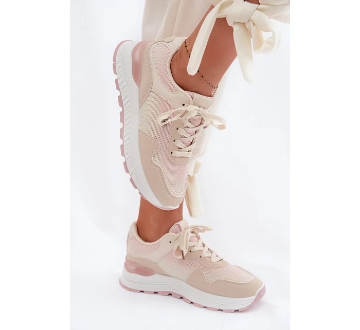 Dámské tenisky na platformě Béžové model 22099931 - Boto