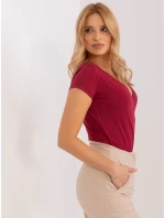 Tričko RV TS 5636.18 bordó Tričko RV TS 5636.18 bordó