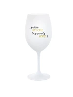 ...PRETOŽE BYŤ OTEC...TO JE SRANDY KOPEC! - biely pohár na víno 350 ml