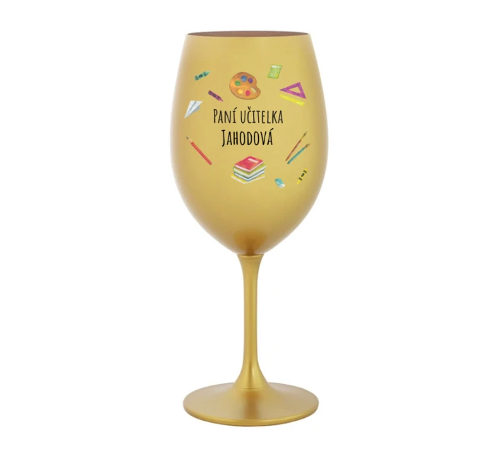 Personalizovaná sklenice pro paní učitelku/pana učitele (pomůcky)