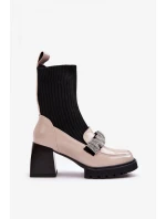 Topánky na podpätku model 187358 Step in style