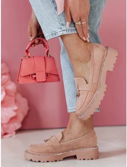 Dámské mokasíny pink Dstreet model 21983179 - FashionStreet