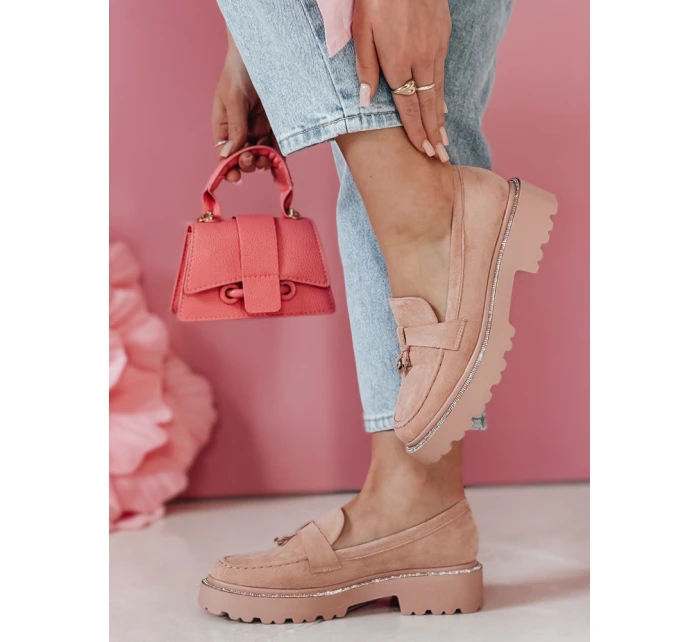 Dámské mokasíny pink Dstreet model 21983179 - FashionStreet