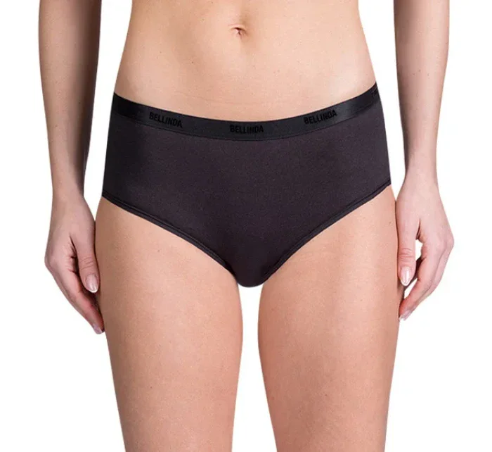Dámske bavlnené nohavičky LADIES COTTON BOXER - BELLINDA - Black