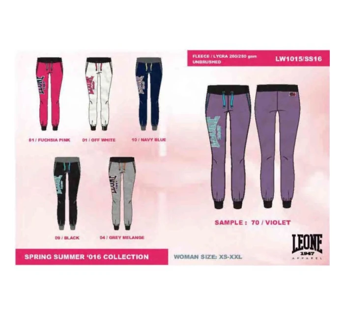 Dámské dlouhé kalhoty  šedé model 21348623 - LEONE