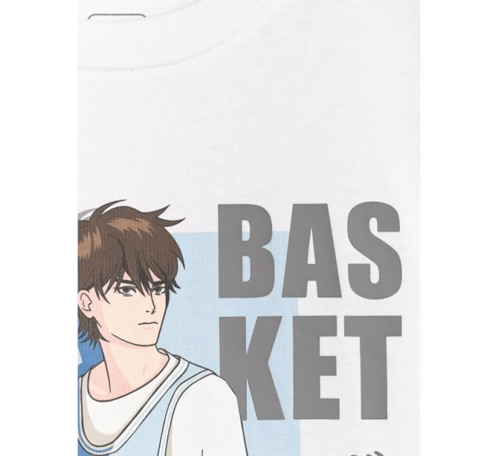 Chlapčenské tričko oversize s potlačou 4F 4FJRAW25TTSHM3062-10S Chlapčenské tričko oversize s potlačou 4F 4FJRAW25TTSHM3062-10S