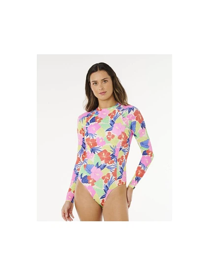 Dámský kostým RIP CURL Party Wave UPF Surf Suit, vícebarevný Dámský kostým RIP CURL Party Wave UPF Surf Suit, vícebarevný