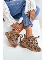 Zamszowe Sneakersy Damskie Na Platformie Z Grubym Sznurowaniem Panterka Artiker 55C0135 Brązowe Zamszowe Sneakersy Damskie Na Platformie Z Grubym Sznurowaniem Panterka Artiker 55C0135 Brązowe
